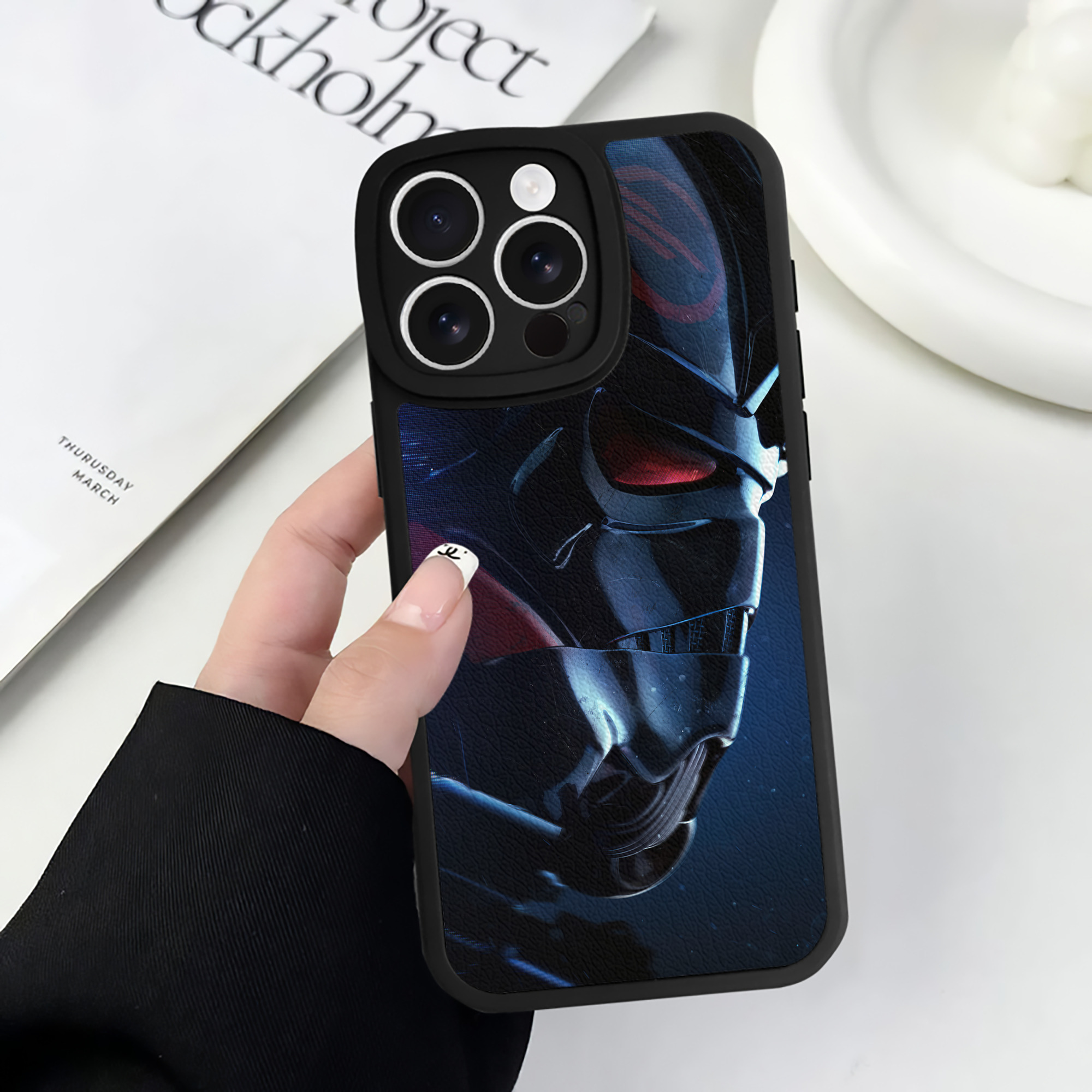 （画像用） スター・ウォーズ Star Wars 【iPhone 16シリーズ対応】シリコンスマホケース（レザー調） 材質：シリコン